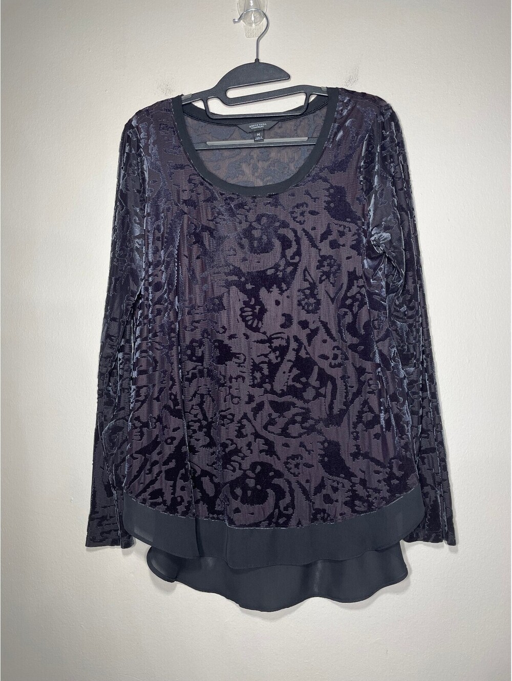 Simply Vera Vera Wang Velvet Fairy Party Whimsigoth Blouse M